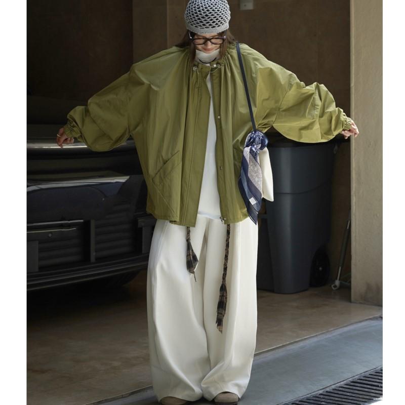 Johnature Korean Outdoor Sports Zipper Jacket Autumn Loose Windproof Casual Jackets For Women