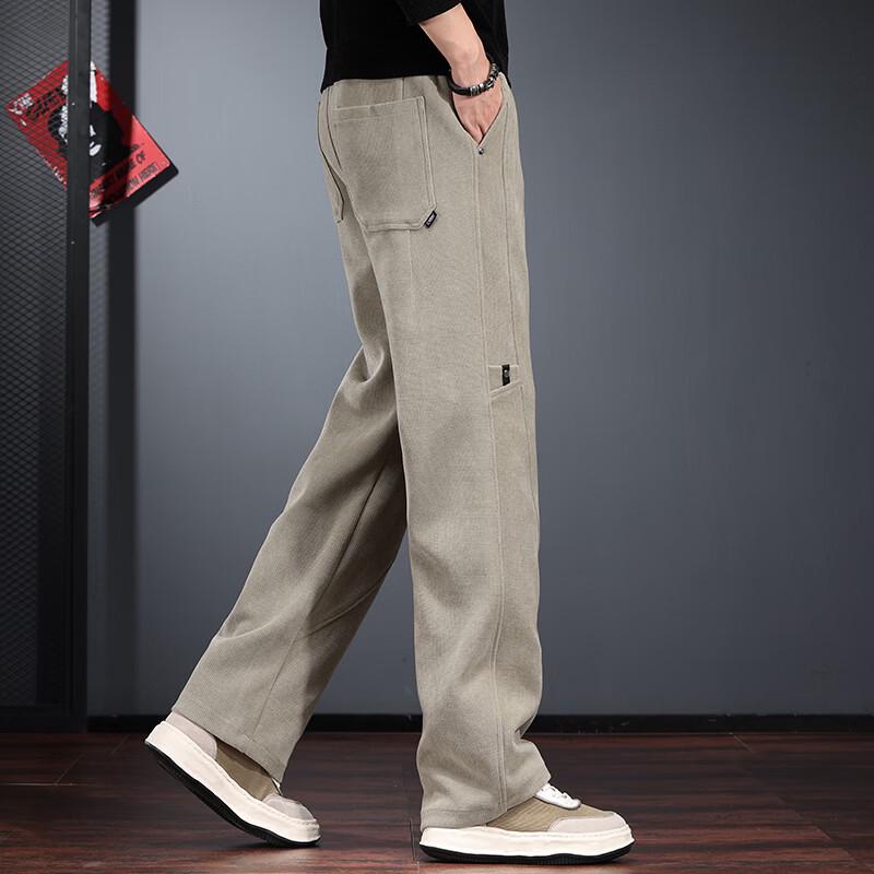 Men's Corduroy Loose Straight-Leg Casual Pants