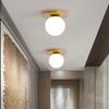 lndoor LED Ceiling Lamp for Modern  Glass Ball Black Gold LED Ceiling Lights Chandelier Lighting for Home Balcony Light Fixtures