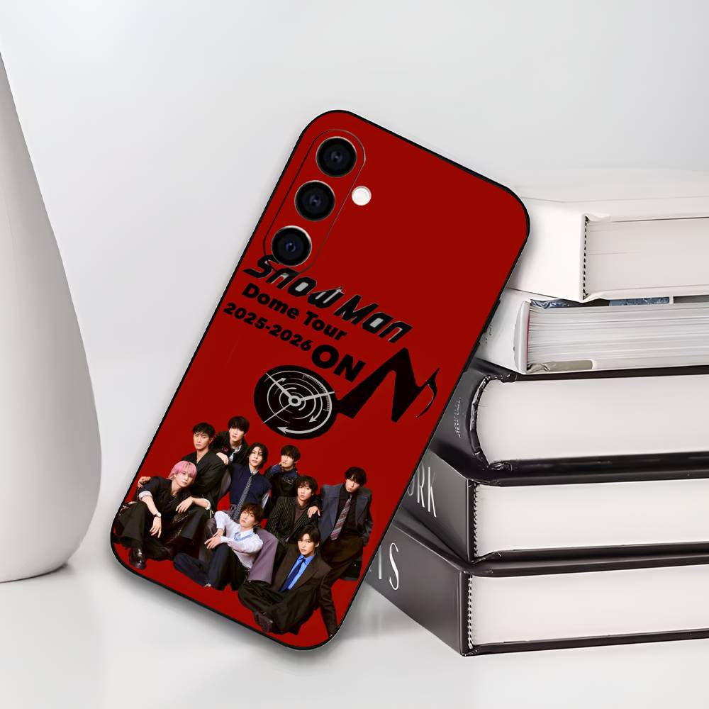 

S-Snow M-Man Japanese Boy Band Phone Case For Samsung Galaxy A73,A72,A71,A70,A53,A52,A51,Soft Silicone Black Cover Samsung a13 5g