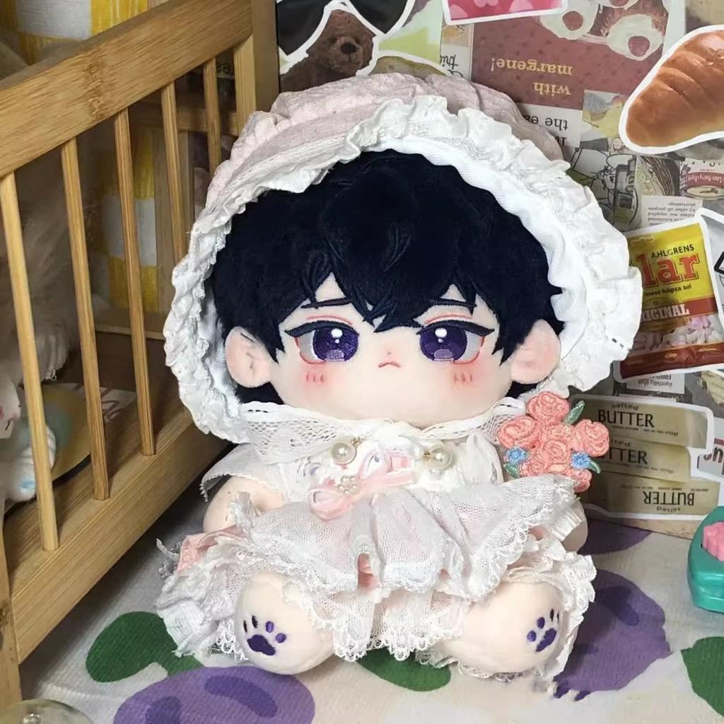 Unfinished Incident: Lu Cotton Doll 20cm Male Child with Bones Naked Child Doll Clothes Male Birthday Gift