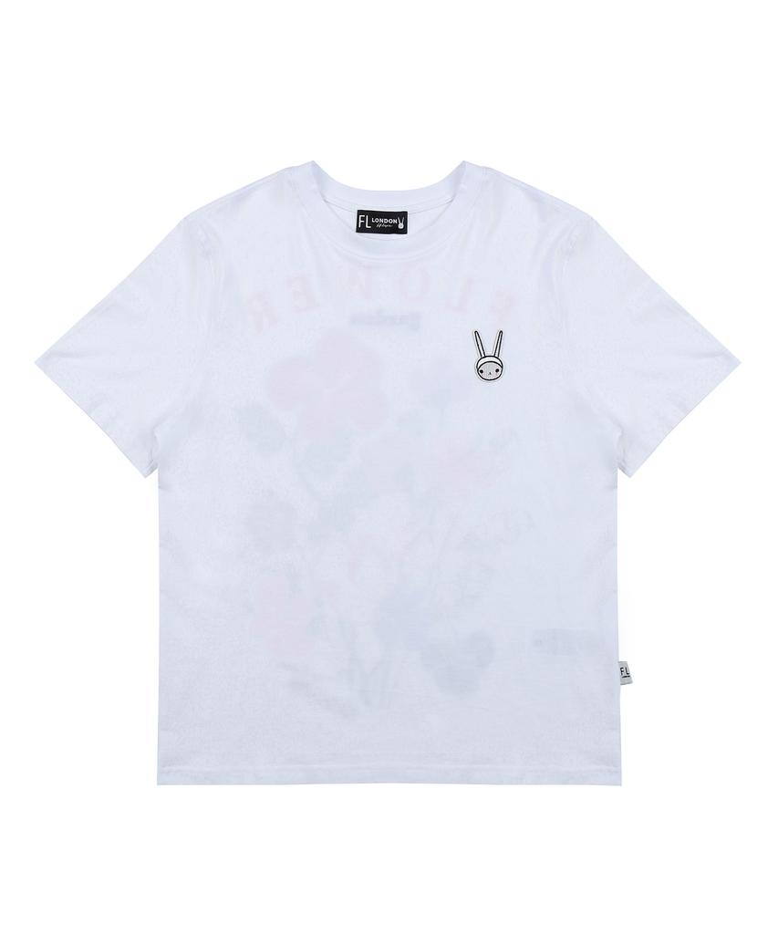 Pipilapin Back Garden Drawing Basic Fit Short Sleeve T-Shirt/Fm9Wts11F Pink