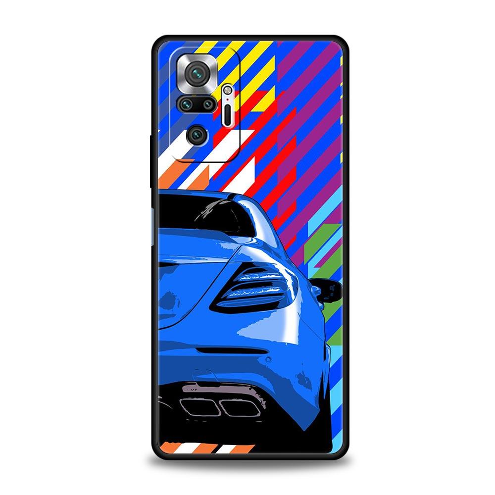 Handyhülle für Xiaomi Redmi Note 12 10 11 9 8 Pro Plus 9S 7 8T 9T 9A 8A 9C K40 Gaming Soft Cover JDM Sportwagen Lampe Flugzeug