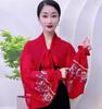 2025 Summer Fashion Embroidered Ice Silk Chiffon Long Sleeve Sun Protection Shawl for Driving and Air-Conditioned Rooms