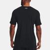 Under Armour Solid Logo Fitness Training Short Sleeve T-Shirt Men Tops Black 1359870-001