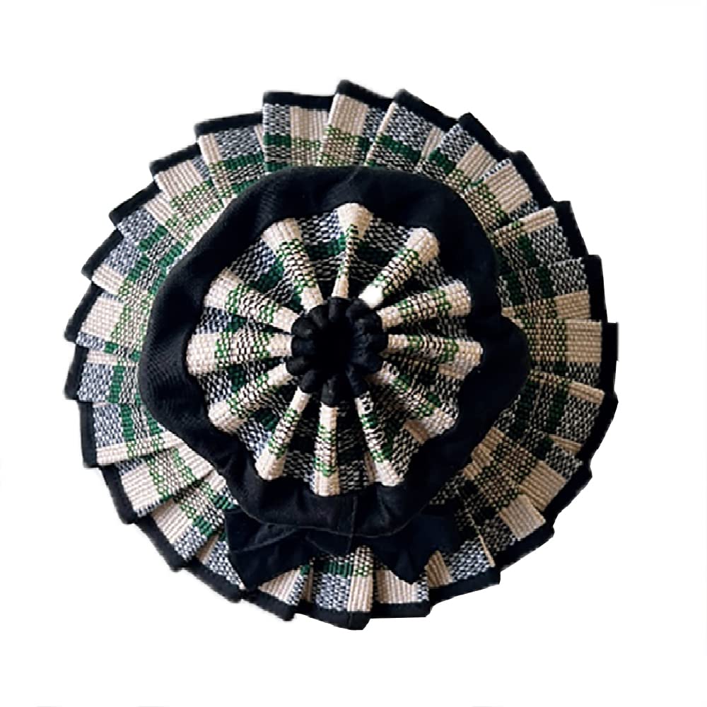 

Соломенная шляпа с широким подбородком и маленьким лицом, геометрическая шляпа для защиты от ультрафиолета, для детей на открытом воздухе [YOUHA] Шляпа, детская, шляпа, весна, лето, поля, ремешок, эффект, узор, складная,