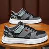 Fashion Trendy Color Blocked Men's Single Shoes 2025 Spring Breathable and Versatile Thick Soled Sports and Leisure Board Shoes Sneakers