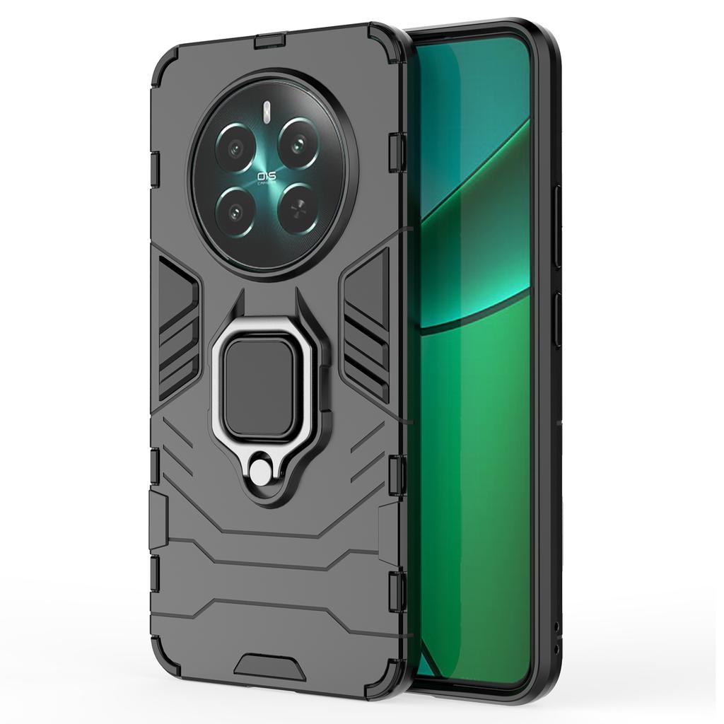 Pro Realme 12 4G/12+ 5G Pouzdro Prsten Stojánek PC+TPU Proti Poškrábání Kryt na Telefon