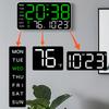 Adjustable Brightness LED Digital Table Wall Clock Temperature Date Week