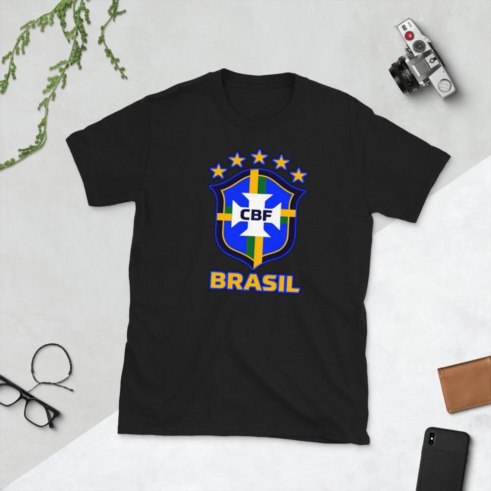 

I LOVE BRASIL GREAT COAT OF ARMS SOCCER GRAPHIC Short-Sleeve Unisex T-Shirt 3XL
