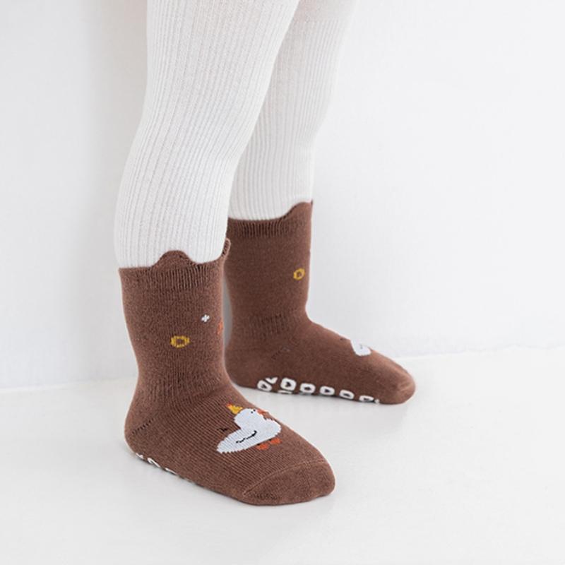 Kids Non-Slip Socks Cute Cartoon Pattern Toddler Boys Girls Children's Floor Socks Comfortable Cotton Socks for Infant Newborn