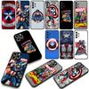 Para Samsung Galaxy A07 A13 A12 A14 A23 A50 A51 A52 A53 A70 A71 A72 Note 20 9 8 10 Funda Marvel Escudo del Capitán América Superhéroe