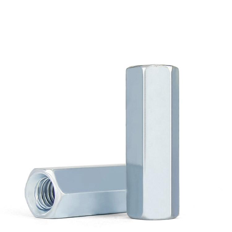 M5 M6 M8 M10 M12 M14 M16 Cuplaj Tija Piuliță Hexagonală Oțel Galvanizat Piuliță Hexagonală Lungă Conexiune Piuliță Filetată