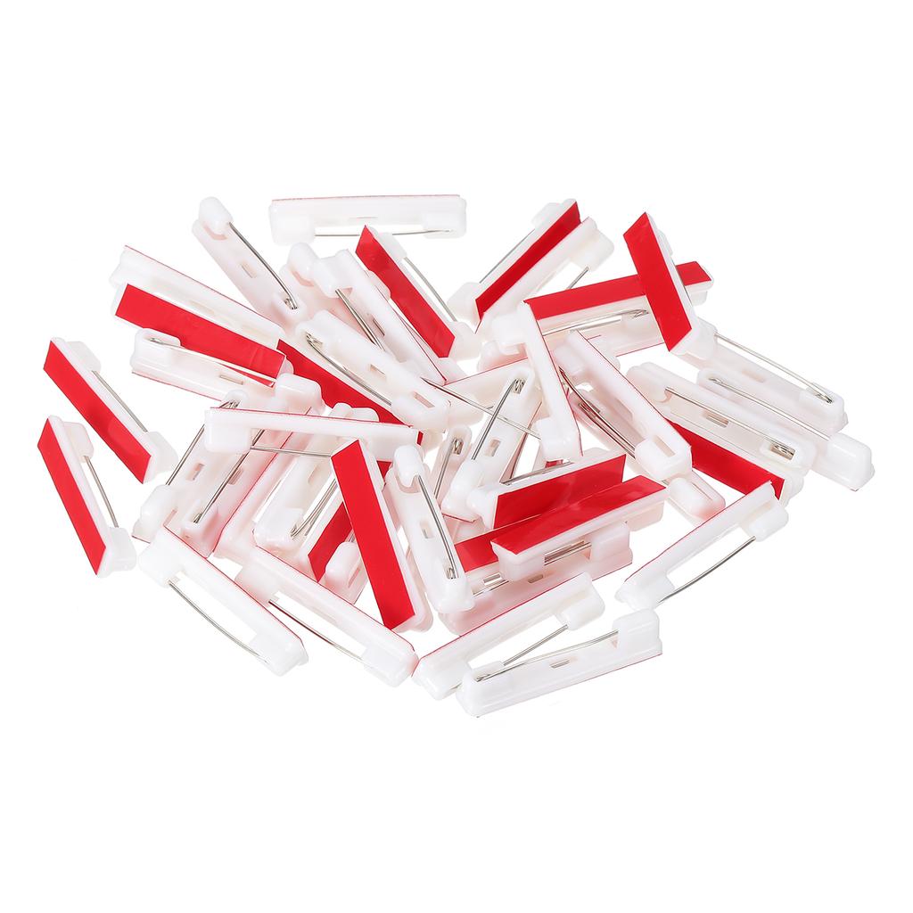 10/50/100/200pz Spille da Balia Spille da Balia Autoadesive Spille per Distintivi a Barra Spilla per Badge Nome Spilla all'Ingrosso Grandi con Dorso Piatto Strisce Adesive