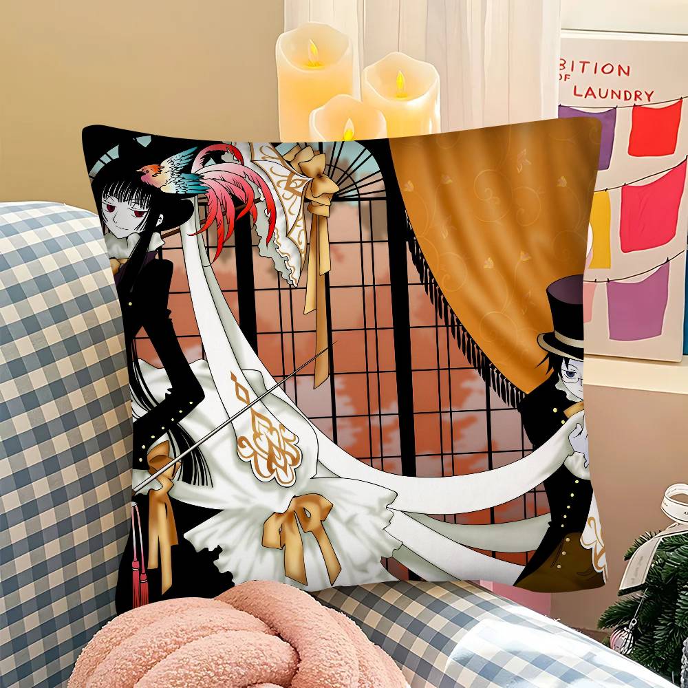 pc Classic Retro Anime XXXHoLiC Pillow Case Fashion Square Pillowcase Bedroom Sofa Room Ins Decoration Leisure