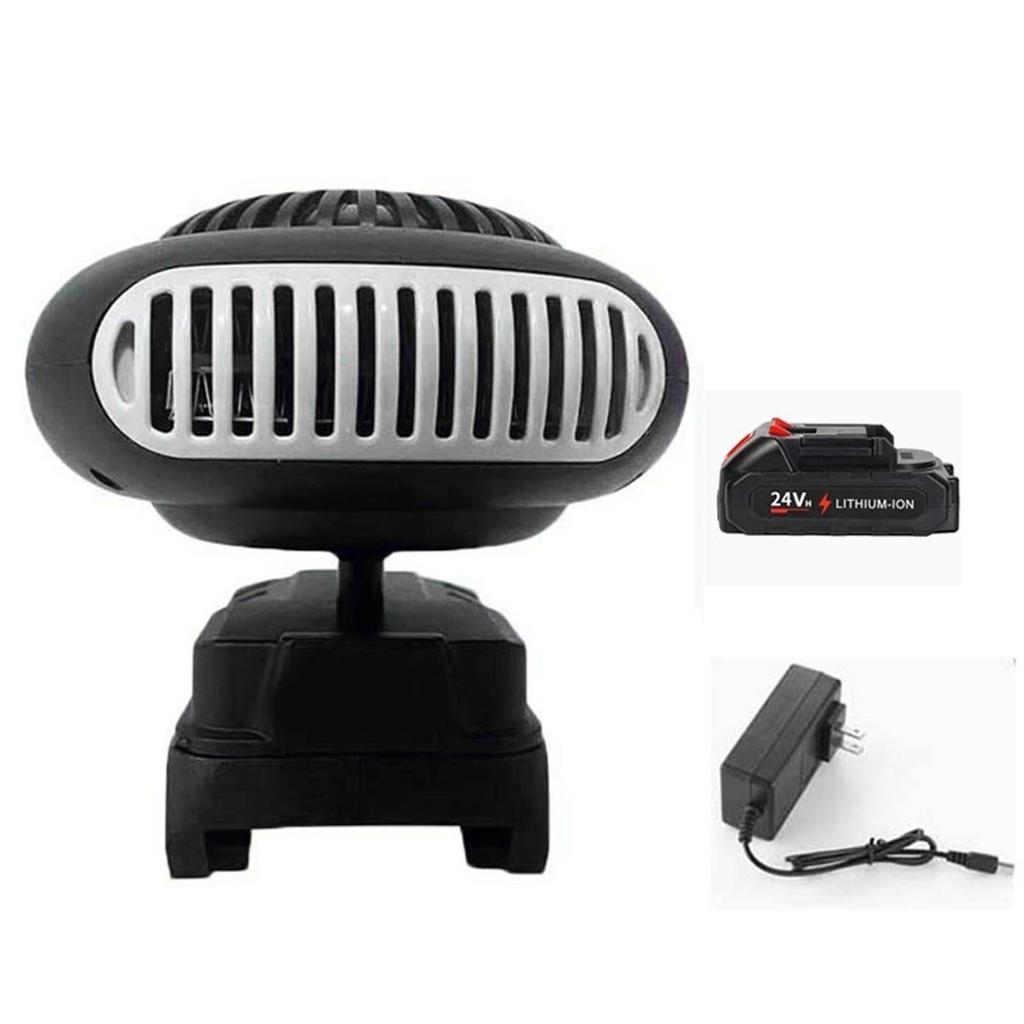 Car Heater Fan Portable Defrosting and Defogging Heater for Vehicle Workshop Office Dormitory 1500mAh Battery