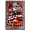 American Dream Hot Rod Tin Sign Classic Car Decor Man Cave Wall Art