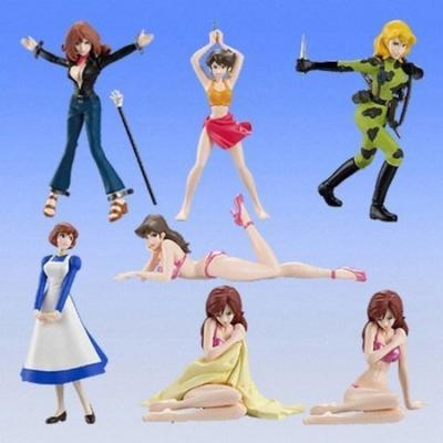 Lupine the Third Fujiko Mine Collection All 6 Types Maid Gashapon All 6 Types Unopened Mini Book Included 1 Catch and Vine