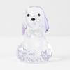 Hand Blown Mini Glass Dog Figurine Handmade Faux Crystal Cute Dog Statue Collectible Animal Ornament for Home Decor Pet Lover Gifts