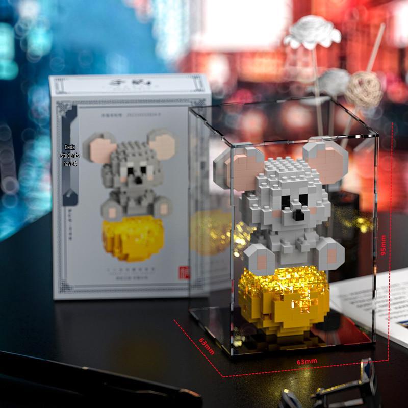 Набор микро-строительных блоков Chaolechuang со знаками зодиака в виде мультфильмов (6800-6811) Совместимо с Лего