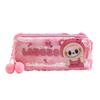 Plush Large-capacity Pencil Bag Quicksand Cute Pencil Case, Primary and Secondary School Student Stationery Bag Gift