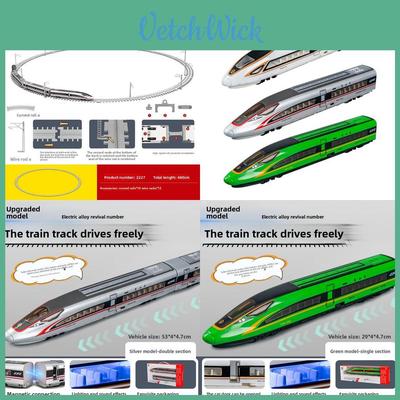 Alloy Highspeed Rail Model Train With Lights And Sound For Kids