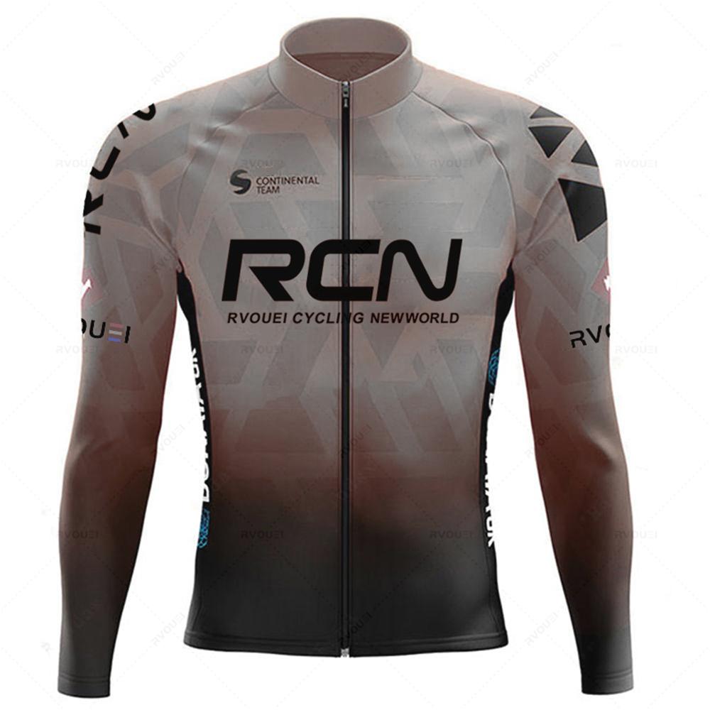 New 2026 Rcn Team Autumn Cycling Jersey Set Rvouei Men Long Sleeve Bicycle Clothing MTB Maillot Bike Uniform Bib Ropa Ciclismo