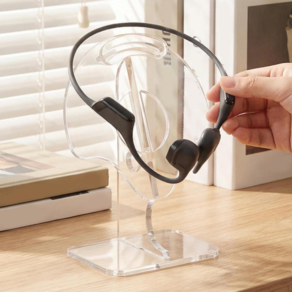 Desktop Headphone Stand Acrylic AntiSlip Premium, Durability, Practical, Professional Easy to