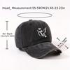 Music Bird Treble Clef Baseball Cap Vintage Washed Polyester Adjustable Unisex Casual Hat
