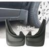 2x Mudguards Mud Flaps Splash Guards For Car Truck Fender Black Abs Soft Plastic
