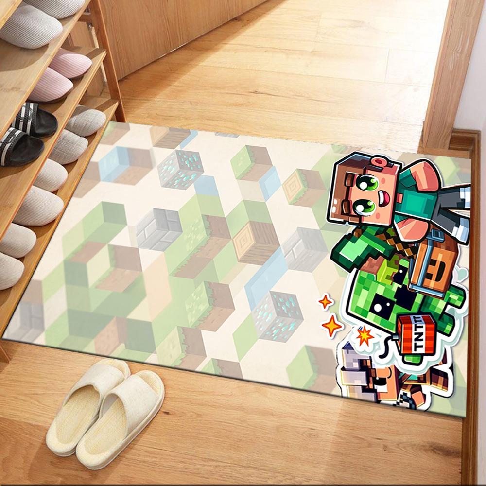 Minecraft 68 Area Rug Suitable for Outdoor Playrooms Study room Foyer Antislip Carpet Decorate Offices Luxury Gift for Birthday, Christmas, Wedding