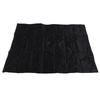 Fireplace Blanket Black Oxford Fabric 2 Layers Cotton Hook and Loop Fireplace Draft Stopper for