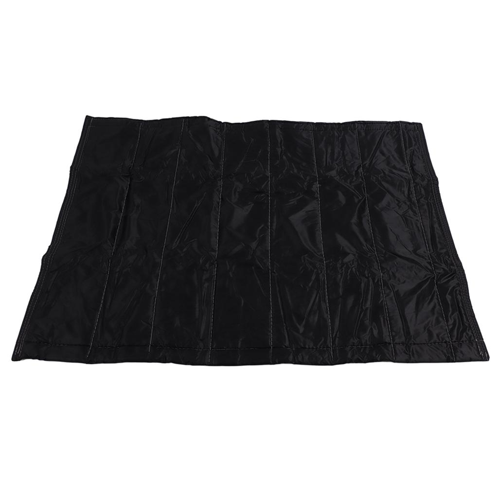 Fireplace Blanket Black Oxford Fabric 2 Layers Cotton Hook and Loop Fireplace Draft Stopper for