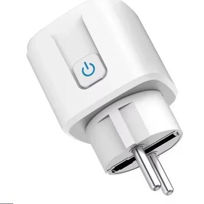 Tomada Inteligente WiFi EU 16A/20A Monitor de Energia Função de Temporização Controle por Voz Funciona com Alexa Google Home