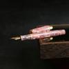 JINHAO Fountain Pen, Rose Gold Plated, Fine Nib, Smooth Writing, Classic Pen, with Ink Converter (Powder)