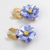 Button Cuff Pearly Luster Gardenia Flower Shape Easy Installation Button Cover Decorative Shirt