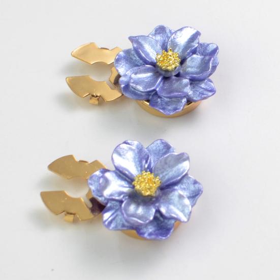 Button Cuff Pearly Luster Gardenia Flower Shape Easy Installation Button Cover Decorative Shirt
