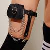 Punk Sexy Thigh Harness Chain Goth Leg Stockings Bondage Belt Creative Leg Bag Garter Belt  Girl