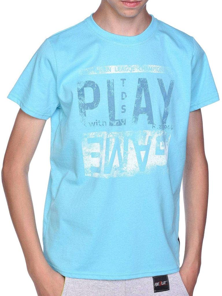 Boys' T-shirt with Motif Print and Summer Colors
