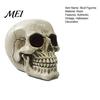 Halloween Party Zubehör Harz Totenkopf Figur, Realistisches Menschliches Kopfmodell, Gruselige Feiertagsgeschenk für Horrorfans Statue Innen Kamin Küche Gotisch