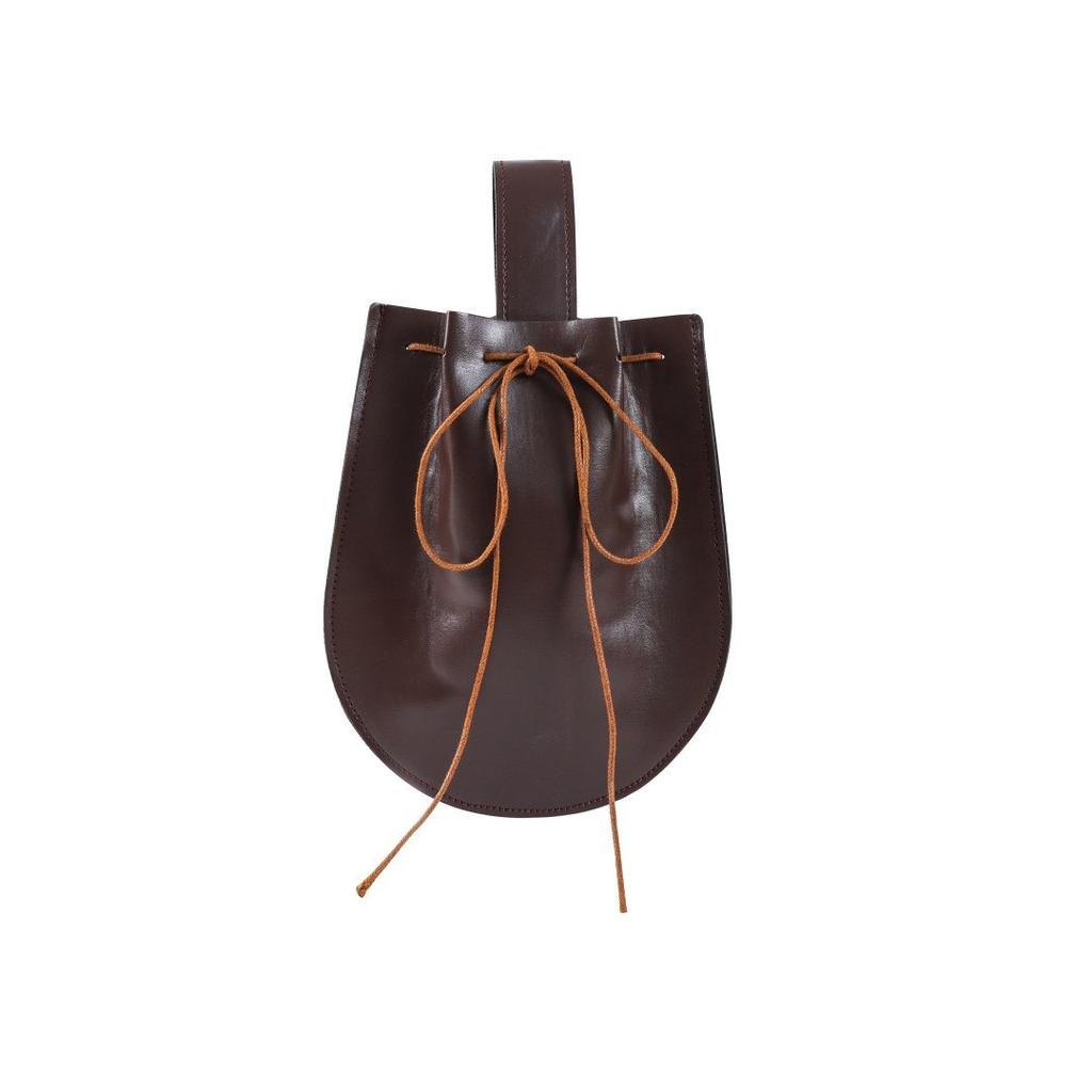 Mittelalterliche Wikinger Stil Leder Bauchtasche Retro Schiffsform Gürteltasche Für Cosplay LARP Renaissance Festival Kostüm