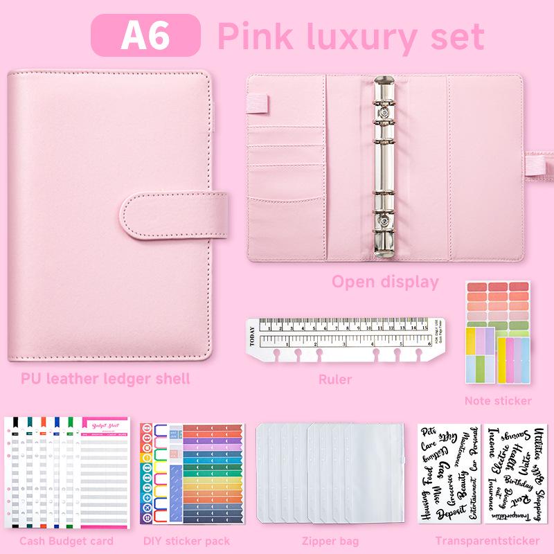 Custom Macaron Loose-Leaf Notebook with Zipper Bag - High-Value Binder and Hand Ledger