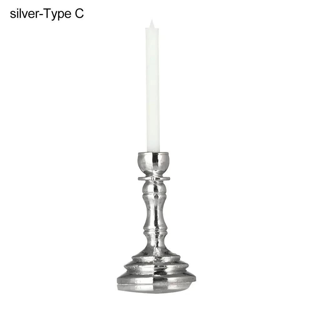 New 1:12 Dollhouse Candle Holder Miniature Candlestick Doll Accessories Playing House Scene Model Photo Props Kidds Toy Gift