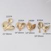 20Pcs KC Gold Copper Metal Leaf Charms Tree Leaves Charms Pendant for DIY Handmade Bracelet Necklace Jewelry Making Accessories