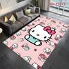 Hello Kitty Neon Stripes carpet Camping Trip Suitable For All Seasons Nap carpet Outdoor Plush carpet Bedroom