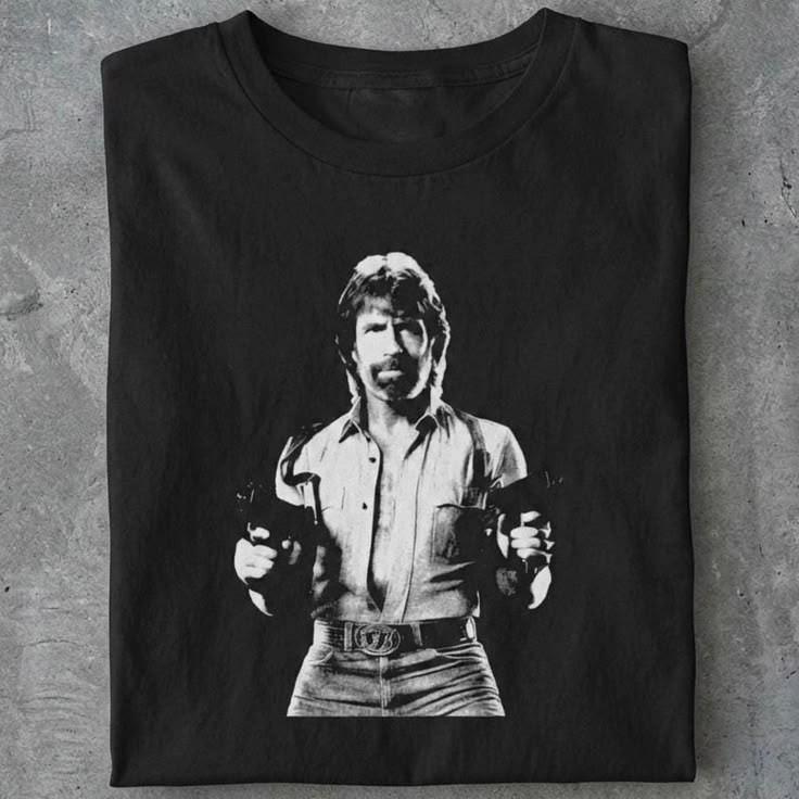 Chuck Norris Retro Action Legend TShirt PNA_359 Unisex T-Shirt S