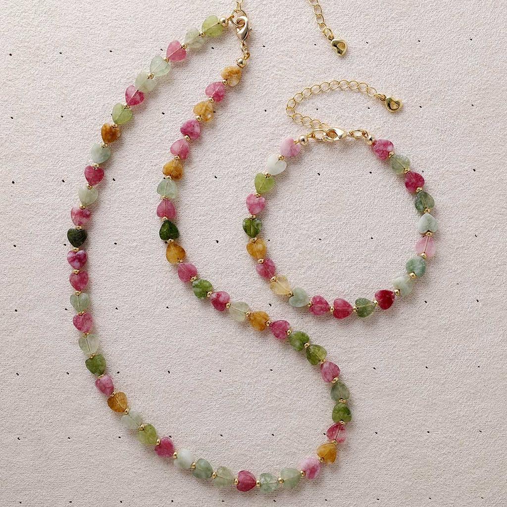 Simple Fashion Fashion Jewelry Exquisite Crystal Love Versatile Necklace Collarbone Chain Merchandise Jewelry