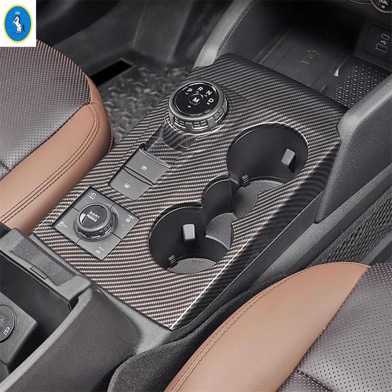 ABS Black Center Control Gear Shift Panle Front Water Cup Holder Cover For Ford Bronco Sport - 2025 Car Accessories