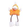 Bite-Proof Squeaky Plush Dog Toys Interactive Cartoon Duck/Frog Shape Dog Chewing Rope Toy Fun Sound Cleaning Teeth