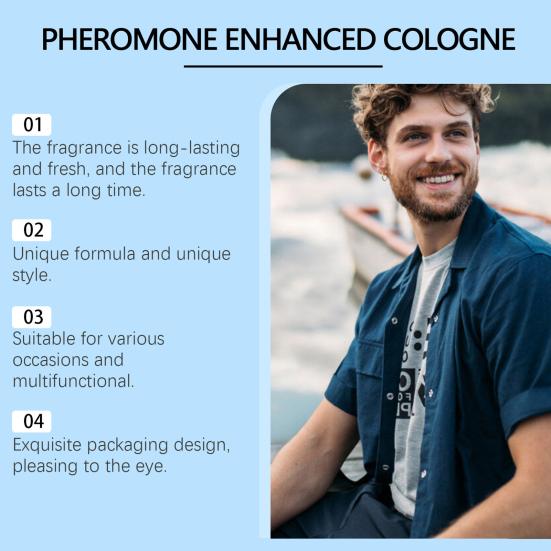 Yousheng Pheromone-infused Men Cologne 50ml Male Hypnosis 2.0 Fragrance Her Loss Scientifically Enhanced Fragrance